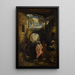Marktplein scène - William James Müller — ingelijst kunstwerk aan de muur