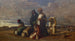 Gebeden in de woestijn - William James Müller — weergave van het kunstwerk