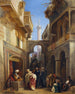 Straatscène in Caïro - William James Müller — weergave van het kunstwerk