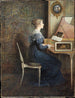 Een oud liedje - William John Hennessy — weergave van het kunstwerk