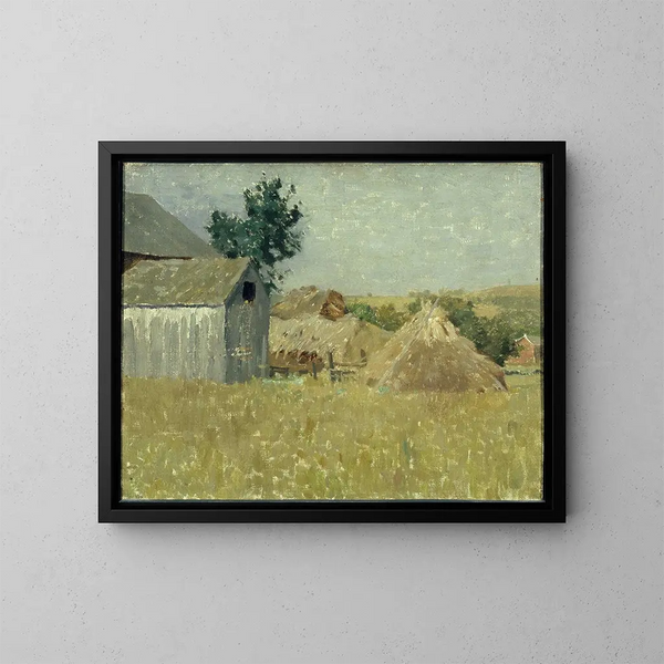Grange Gray - William Langson Lathrop — framed artwork on a wall