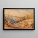 Een beboste vallei op het eiland Man - William Leighton Leitch — ingelijst kunstwerk aan de muur