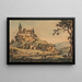 Kasteel dat uitkijkt over een rivier - William Marlow — ingelijst kunstwerk aan de muur