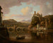 Château sur le Rhône, Frankrijk - William Marlow — weergave van het kunstwerk