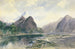 Mitre Peak Milford Sound - William Mathew Hodgkins — weergave van het kunstwerk