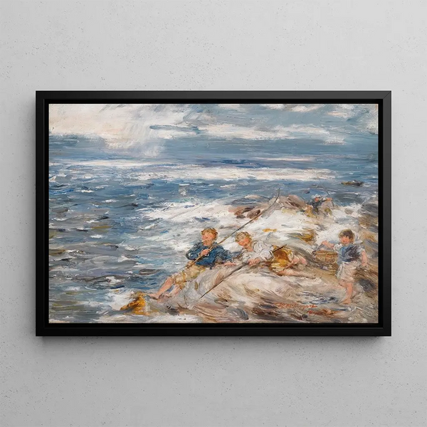 William Mctaggart - Fishing From The Rocks.webp