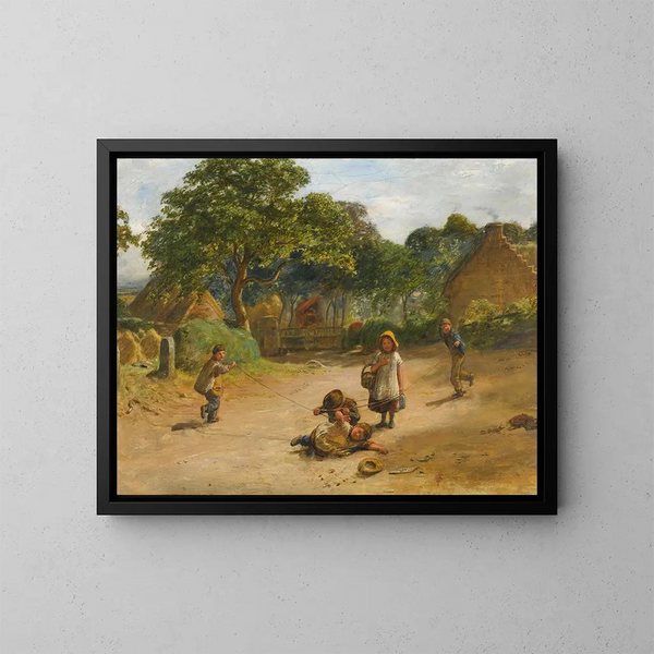 The Press Gang - William Mctaggart — framed artwork on a wall