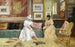 Vriendschappelijk bezoek - William Merritt Chase — weergave van het kunstwerk