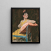 Een meisje in geel De gele jurk - William Merritt Chase — ingelijst kunstwerk aan de muur