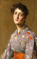 Jongen in Japanse kledij - William Merritt Chase — weergave van het kunstwerk