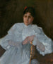 Meis in wit - William Merritt Chase — weergave van het kunstwerk