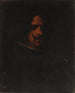 Hoofd van een man Kopie naar Diego Velázquez - William Merritt Chase — weergave van het kunstwerk