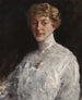 Dame in wit overhemd - William Merritt Chase — weergave van het kunstwerk