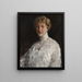 Dame in wit overhemd - William Merritt Chase — ingelijst kunstwerk aan de muur