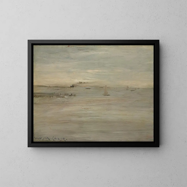 Zeilkunstdruk Marine - William Merritt Chase — ingelijst kunstwerk aan de muur