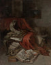 Apen met literatuur - William Merritt Chase — weergave van het kunstwerk