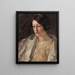 portret van Esther M. Groome - William Merritt Chase — ingelijst kunstwerk aan de muur