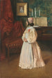 Portret van mijn dochter Alice - William Merritt Chase — weergave van het kunstwerk