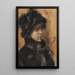 Portret van een jonge vrouw - William Merritt Chase — ingelijst kunstwerk aan de muur
