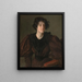 Studie van een jonge vrouw - William Merritt Chase — ingelijst kunstwerk aan de muur