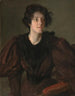 Studie van een jonge vrouw (Casusconflict) - William Merritt Chase — weergave van het kunstwerk