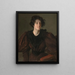 Studie van een jonge vrouw (Casusconflict) - William Merritt Chase — ingelijst kunstwerk aan de muur