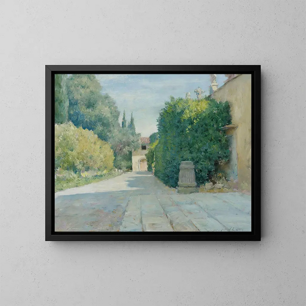 Villa in Florence - William Merritt Chase — ingelijst kunstwerk aan de muur