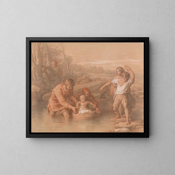 Sketch for the First Voyage - William Mulready — framed artwork on a wall
