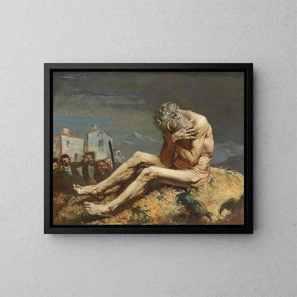 Job - William Orpen — ingelijst kunstwerk aan de muur