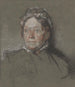 Portret van Annie, de moeder van de kunstenaar - William Orpen — weergave van het kunstwerk