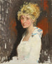 Het model van de kunstenaars Yvonne - William Orpen — weergave van het kunstwerk