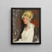 Het model van de kunstenaars Yvonne - William Orpen — ingelijst kunstwerk aan de muur