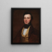 Portret van een jonge man - William Page — ingelijst kunstwerk aan de muur