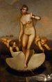Vénus die Aeneas en de Trojanen naar de Latijnse kust leidt - William Page — weergave van het kunstwerk