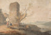 Figuren bij een ruïneboog - William Payne — weergave van het kunstwerk