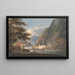 Aan de rivier Tivy bij Cardigan, Wales - William Payne — ingelijst kunstwerk aan de muur