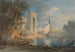 Vue à Caernarvon, Pays de Galles - William Payne — weergave van het kunstwerk