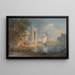 Vue à Caernarvon, Pays de Galles - William Payne — ingelijst kunstwerk aan de muur