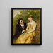 Een studie voor In de serre, een kritiek moment - William Powell Frith — ingelijst kunstwerk aan de muur