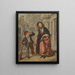 De overwegwachter bij de spoorwegovergang (Casconflict) - William Powell Frith — ingelijst kunstwerk aan de muur