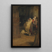 Hamlet en de koning bidden, ik kan niet, mijn woorden vliegen weg, mijn gedachten blijven beneden, woorden zonder gedachten gaan nooit naar de hemel, Acte III Scène 3 - William Quiller Orchardson — ingelijst kunstwerk aan de muur