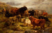 Highlands vee Schilderij - William R.C. Watson — weergave van het kunstwerk