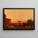 Zonsondergang - William Rimmer — ingelijst kunstwerk aan de muur