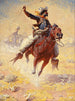 Het lasso - William Robinson Leigh — weergave van het kunstwerk