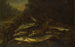 van een vissenstilleven in een groen landschap - William Sartorius — weergave van het kunstwerk