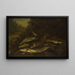 van een vissenstilleven in een groen landschap - William Sartorius — ingelijst kunstwerk aan de muur