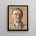 Andrew Keogh M. A. 1904 Bibliothecaris 1916 - William Sergeant Kendall — ingelijst kunstwerk aan de muur