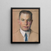 Chauncey B. Tinker B. A. 1899 Professor Engels 1914 - William Sergeant Kendall — ingelijst kunstwerk aan de muur
