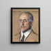 Richard Swann Lull Directeur van het Peabody Museum 1922 - William Sergeant Kendall — ingelijst kunstwerk aan de muur