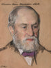 Simeon Eben Baldwin B. A. 1861 Professor in de rechten 1872-1912 Gouverneur van Connecticut - William Sergeant Kendall — weergave van het kunstwerk